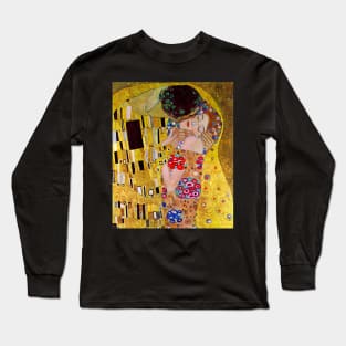 The Kiss by Gustav Klimt Long Sleeve T-Shirt
